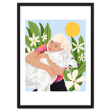 All You Need Is Love & A Dog | Pets Urban Jungle Bohemian Woman Illustration thumbnail