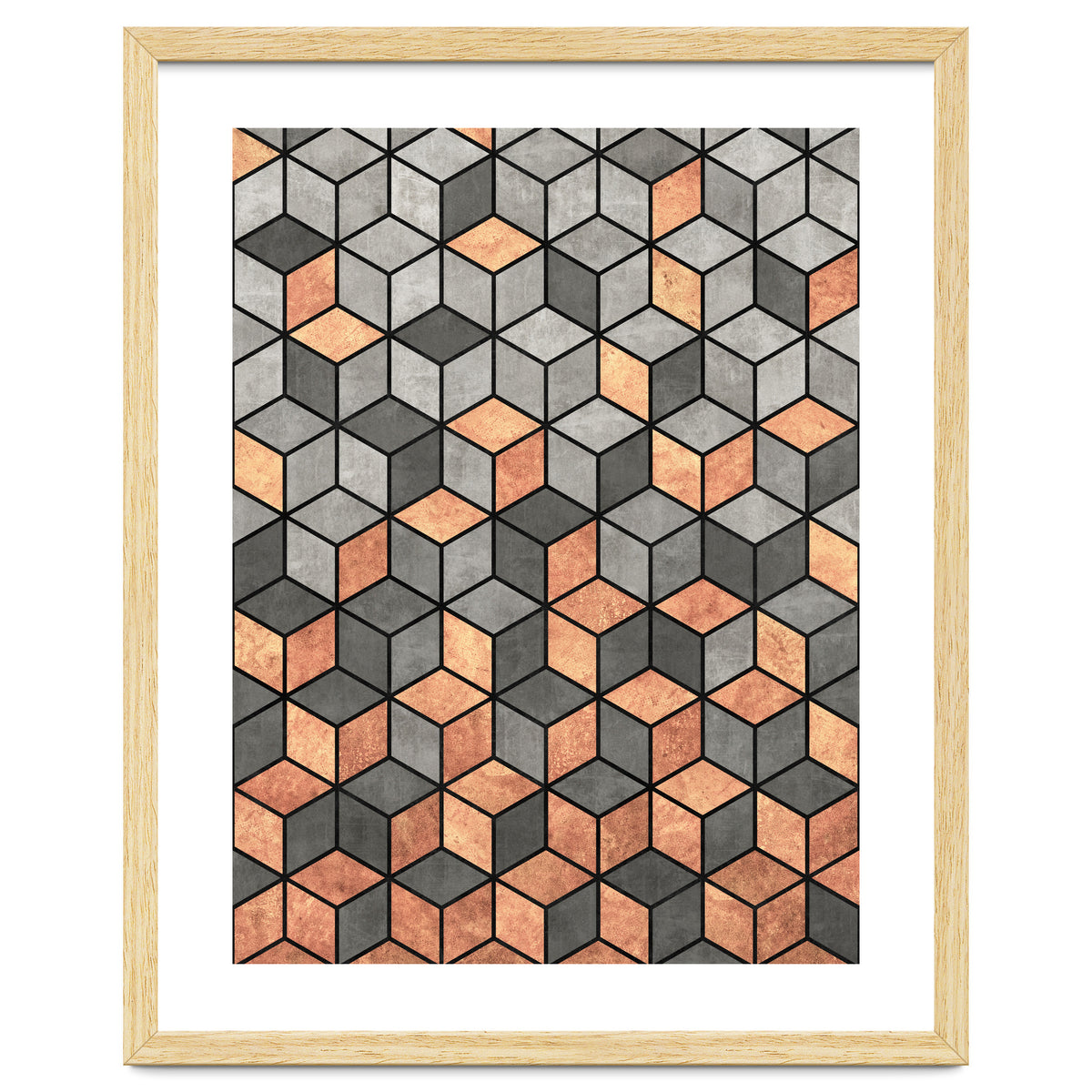 Concrete and Copper Cubes