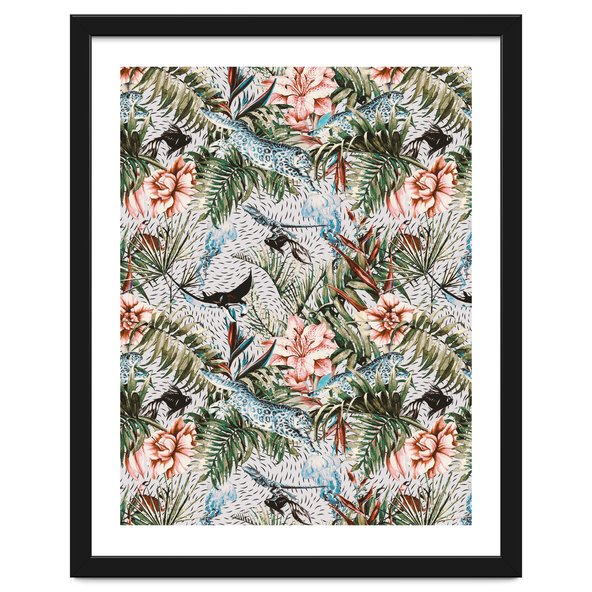 Paradisiacal flora and fauna