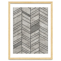 Concrete Chevron Pattern