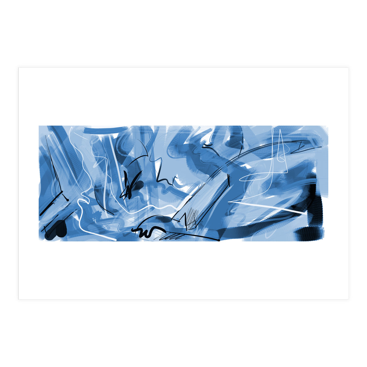 beautiful blue (Print Only)