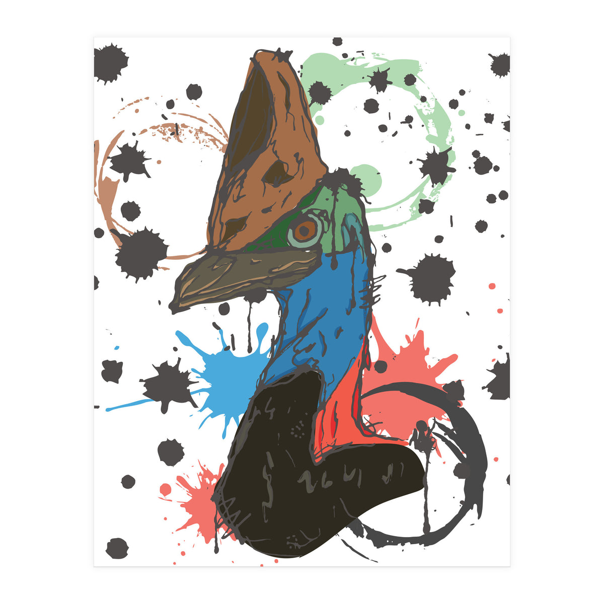 Cassowary Bird Sketch (Print Only)