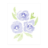 Wild Roses | Periwinkle Blue (Print Only) thumbnail