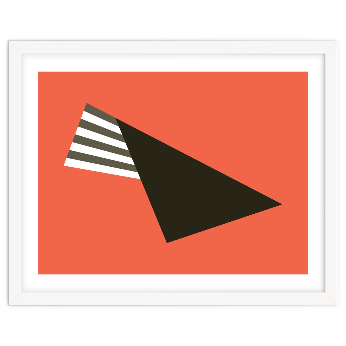 Geometric Shapes No. 75 - pink & stripes