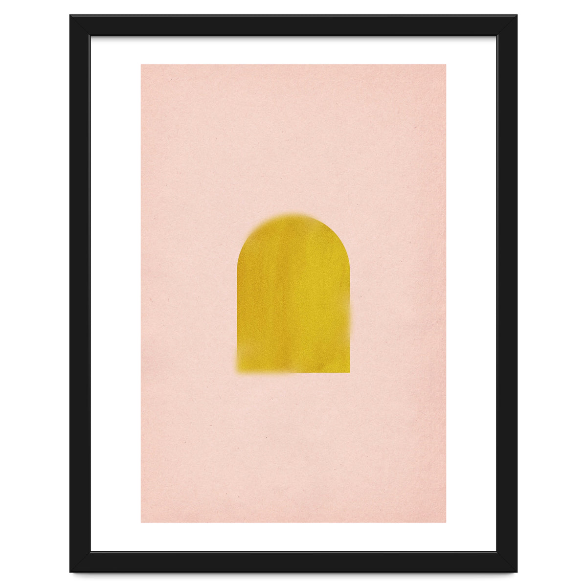 Pink and mustard arch