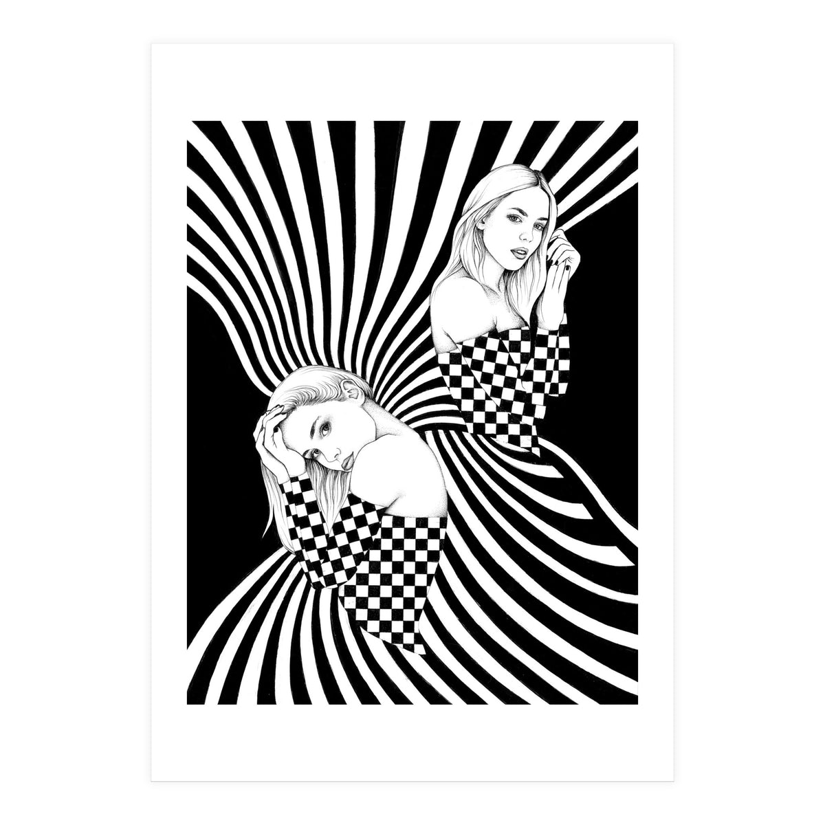 vasarely dreaming (Print Only)