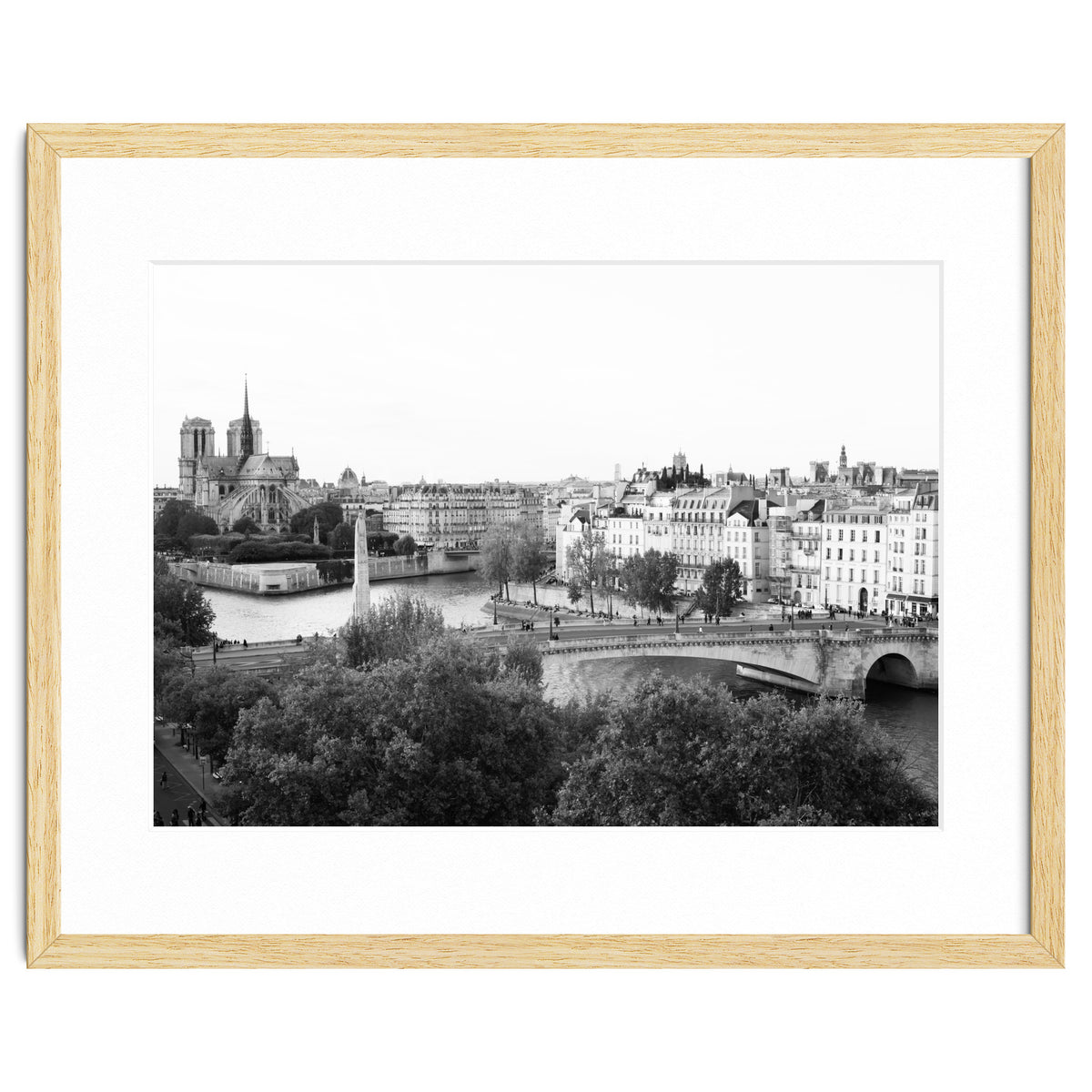 Paris View in Black and White