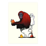 Orangutan on the Toilet, Funny Bathroom Humour (Print Only) thumbnail