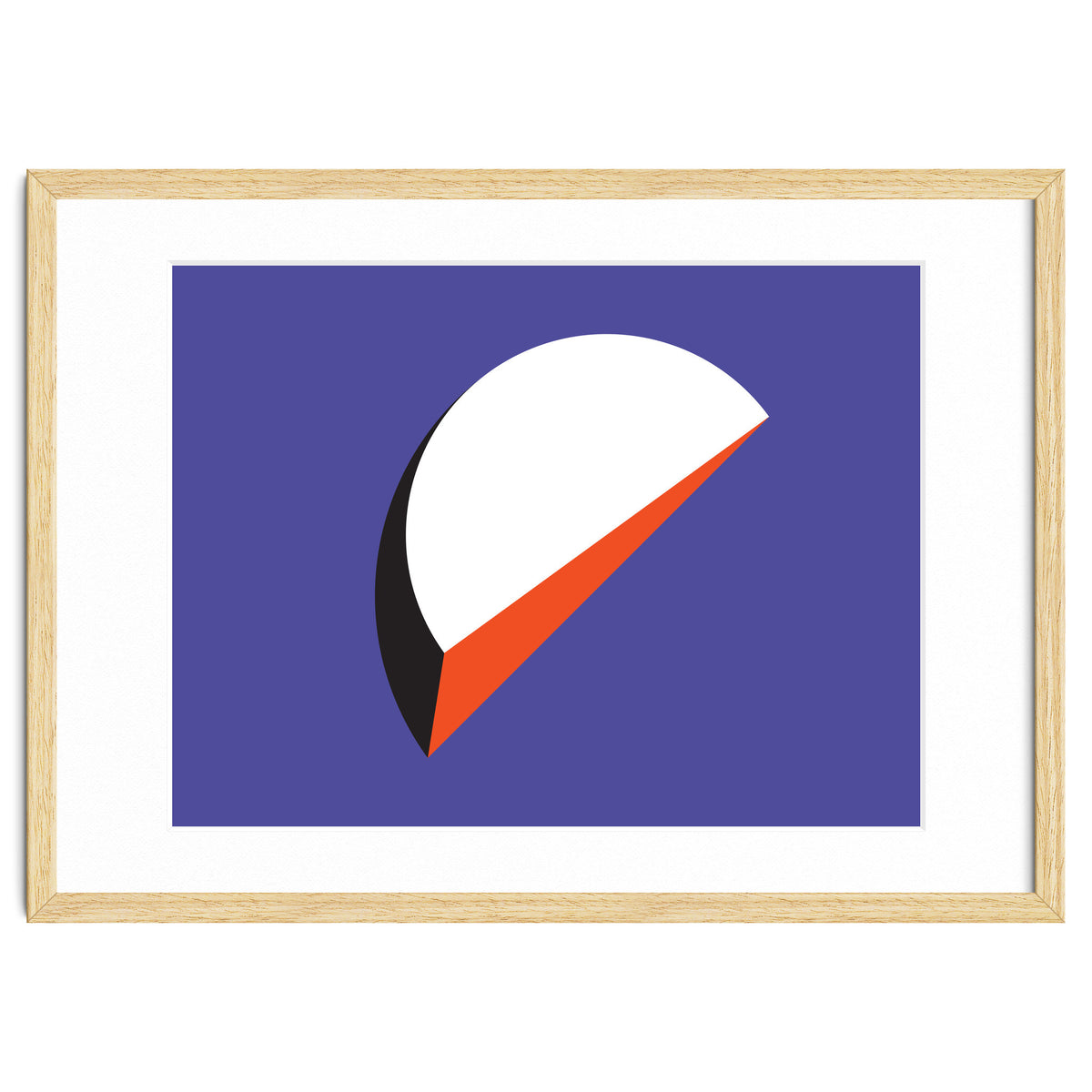 Geometric Shapes No. 37 - orange & purple