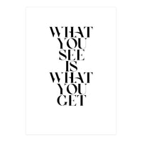 WHAT YOU SEE (Print Only)