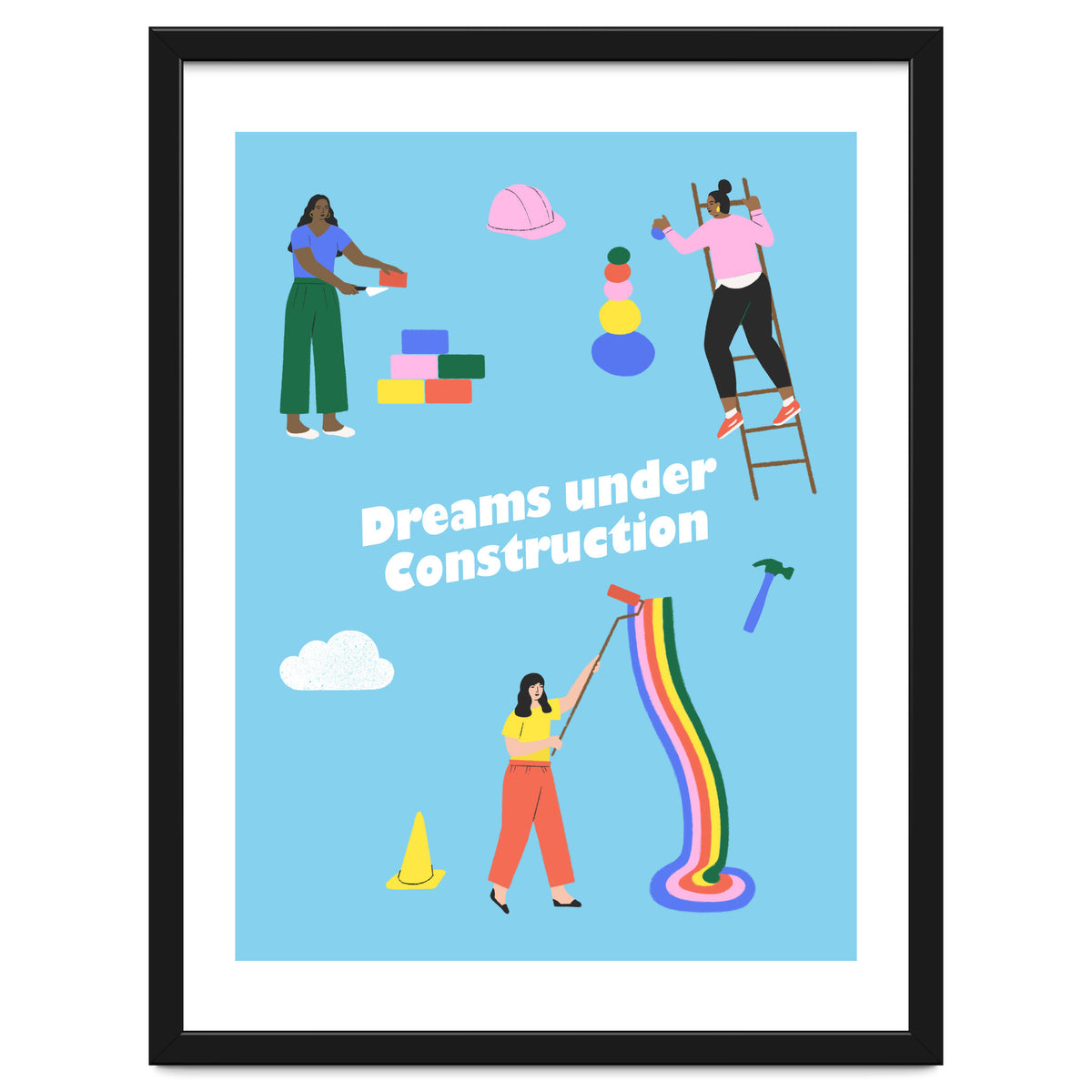 Dreams Under Construction Blue