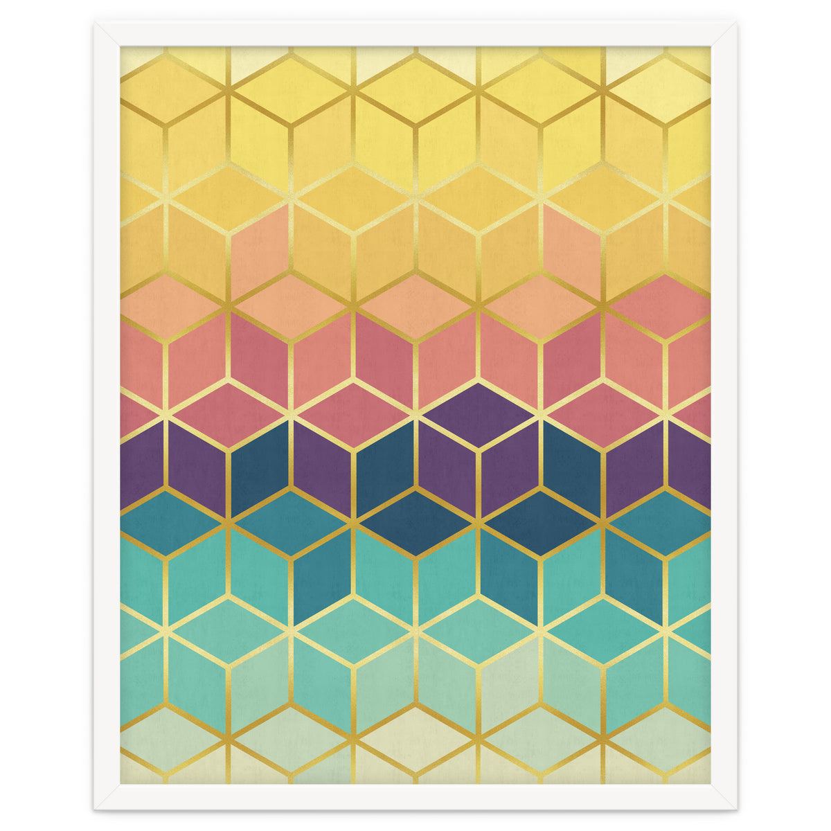 Colorful and golden pattern I