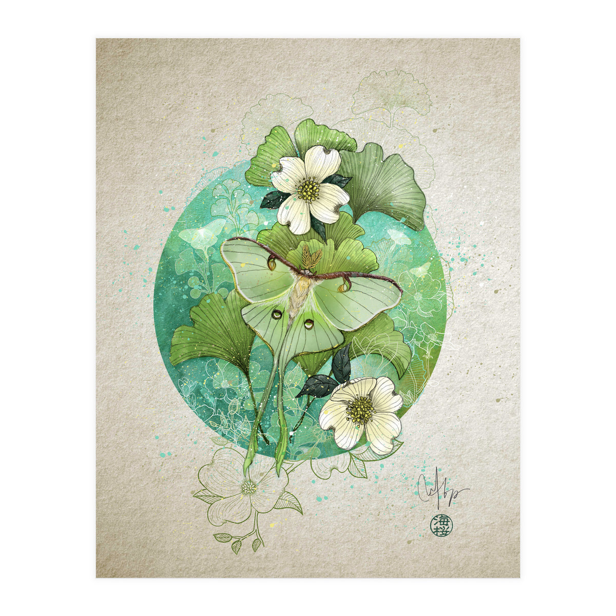 Luna Moth  (Print Only)