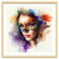 Watercolor Carnival Woman #11