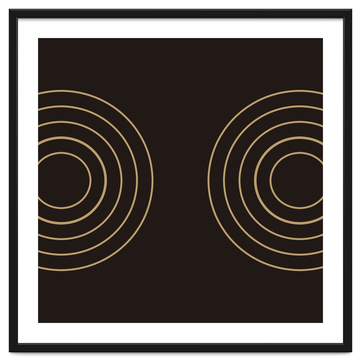 Golden circles | abstract minimal