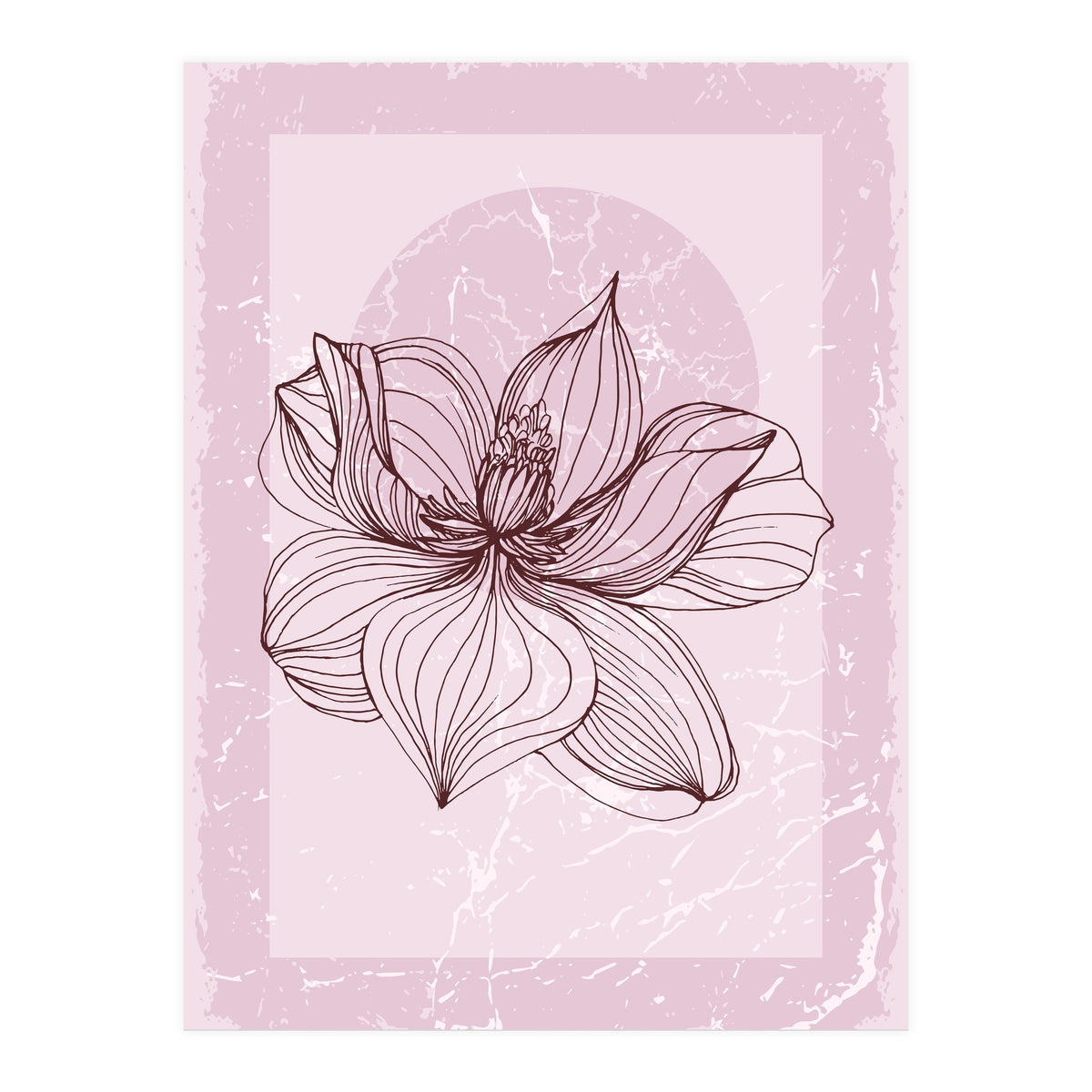 Modern Magnolia flower nature (Print Only)