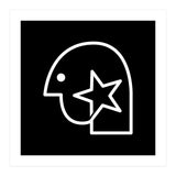 Head Star_Black (Print Only) thumbnail