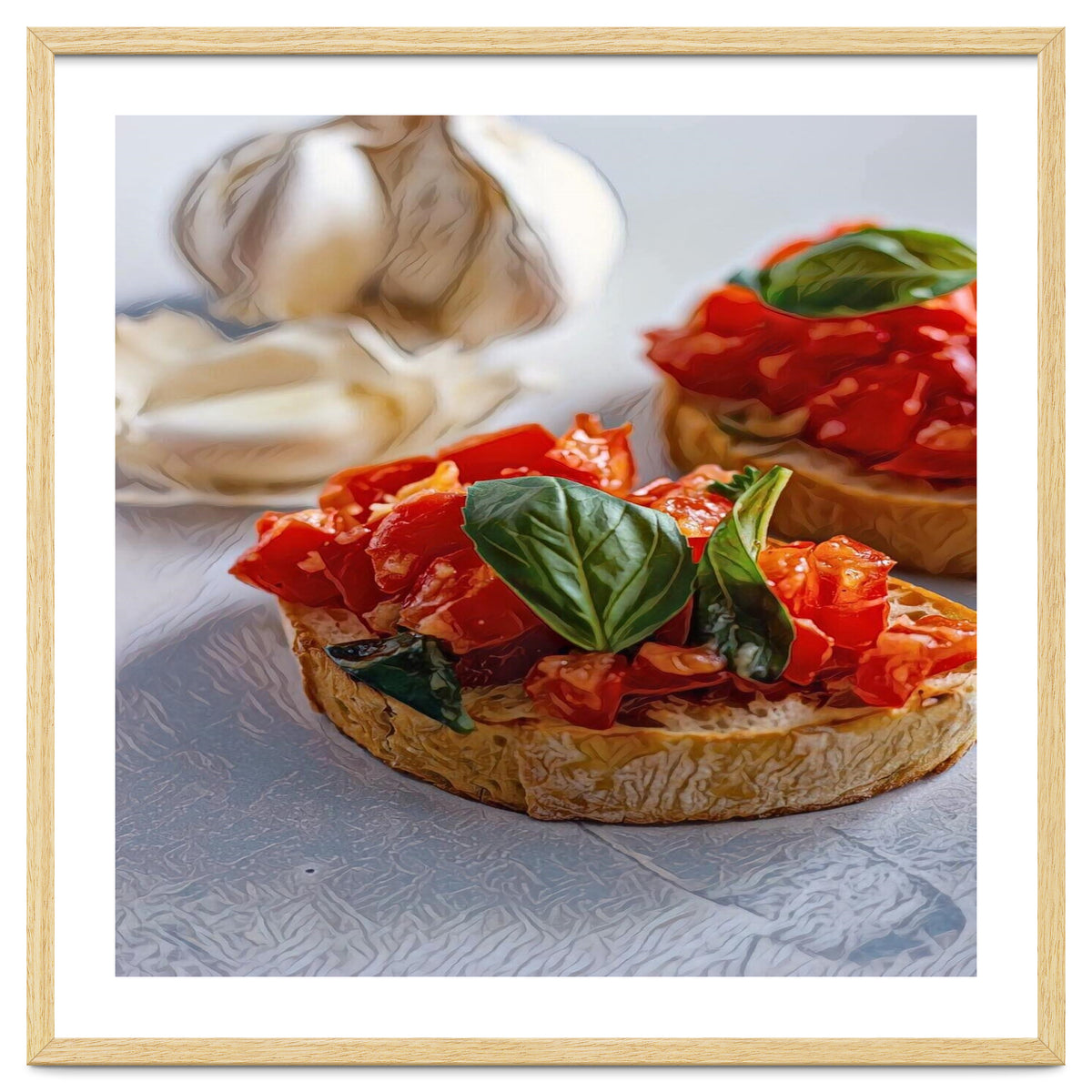 Beautiful Bruschetta Italian Food