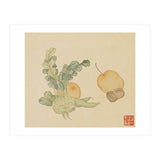 Wang Chengpi ~flowers And Vegetables, Vegetables, Fruits, Epiphyllum, Pears, Peppers (Print Only) thumbnail