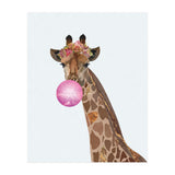 Bubble gum Giraffe Portrait (Print Only) thumbnail