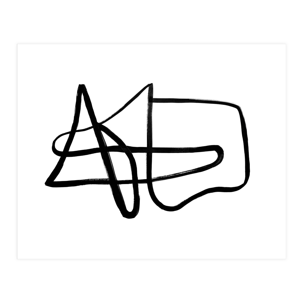 Black and White Line Art #1 (Print Only)