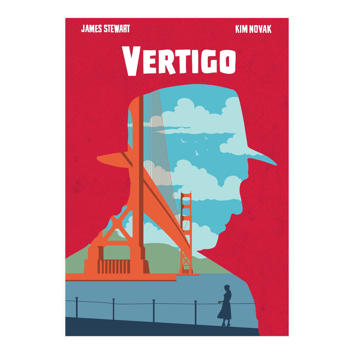 Vertigo movie poster (Print Only)