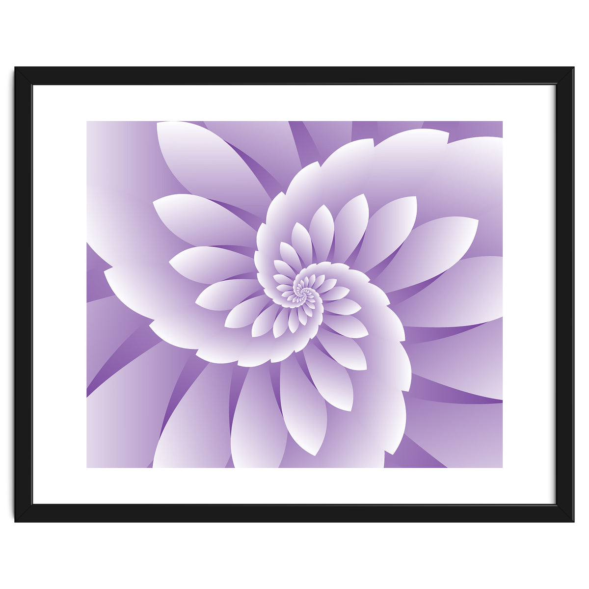 Abstract Purple Floral
