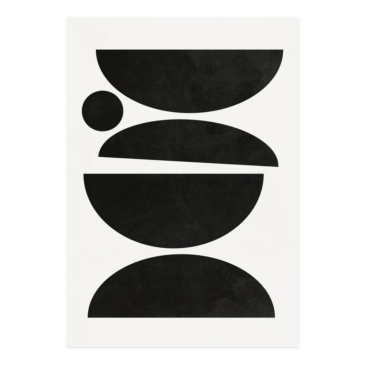 ABSTRACT AND GEOMETRIC SHAPES 01BW (Print Only)