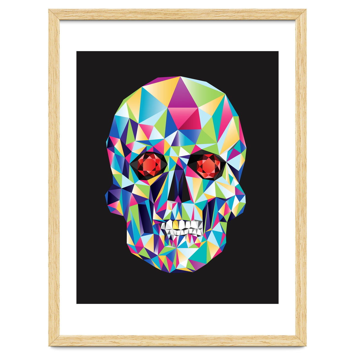 Geometric Candy Skull