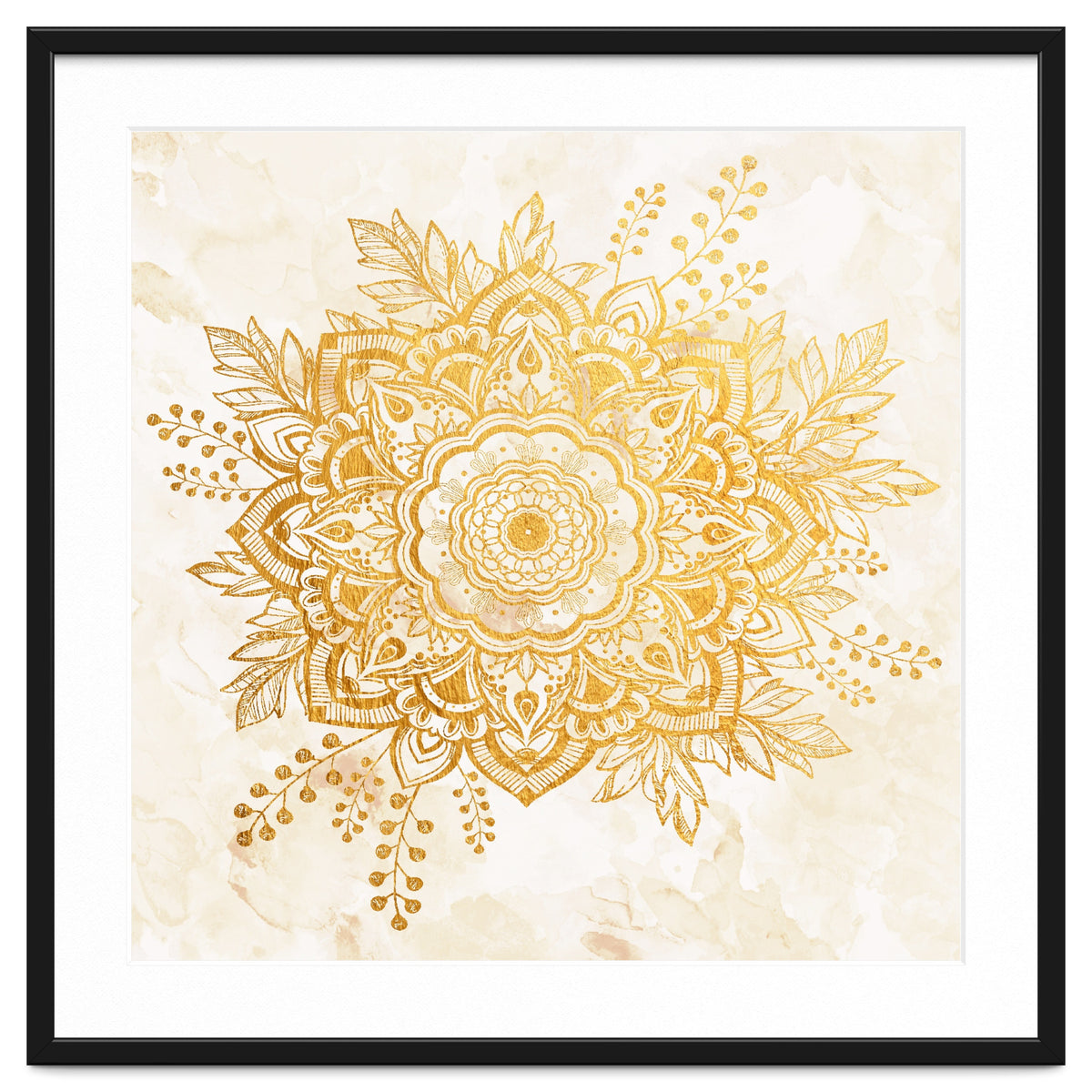 Queen Starring of Mandala-Gold Sunflower II