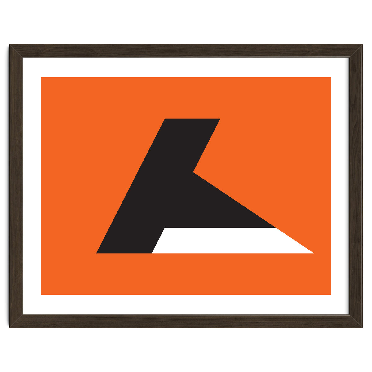 Geometric Shapes No. 79 - orange & black