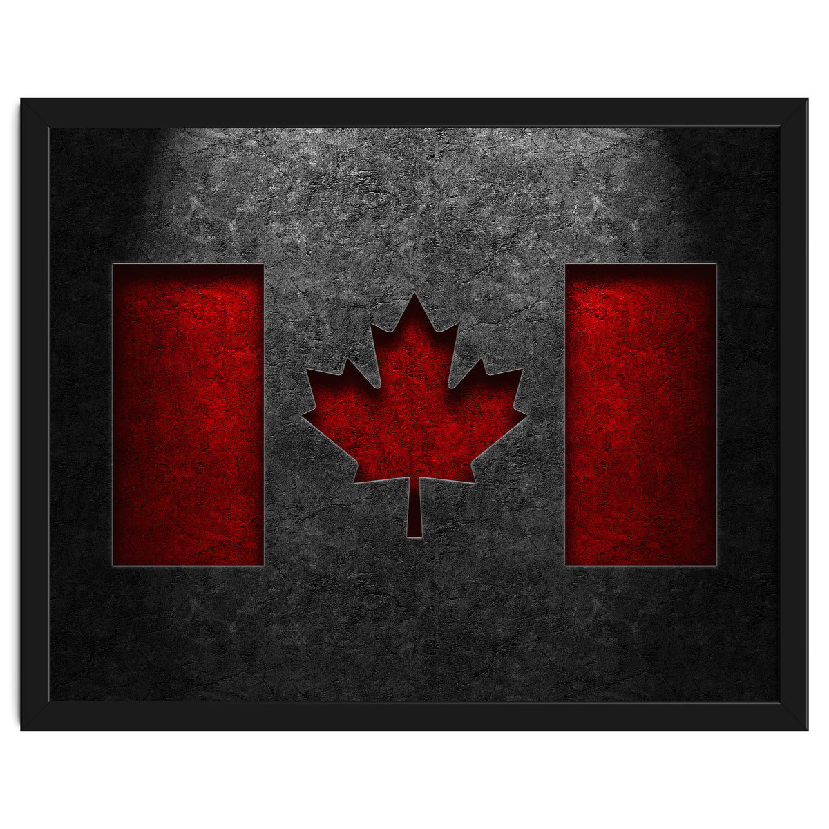 Canadian Flag Stone Texture