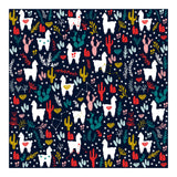 Cute Alpaca Pattern with Cacti, Stars and Crystals (Print Only) thumbnail