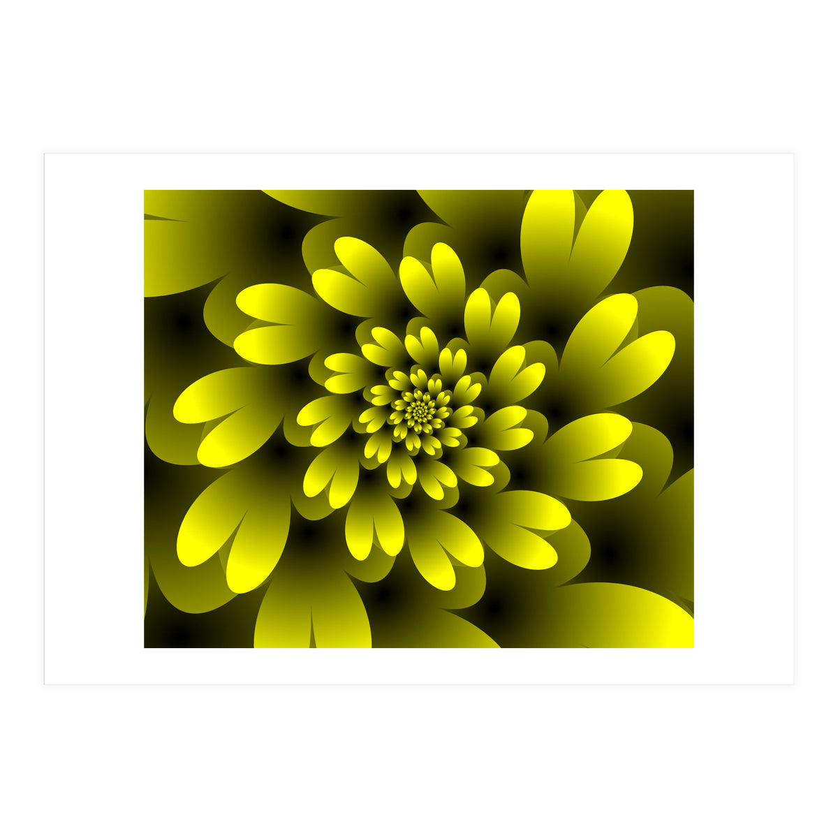 Yellow Floral Satin Wallpaper (Print Only)