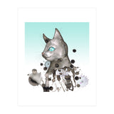 Wild grunge cat (Print Only) thumbnail