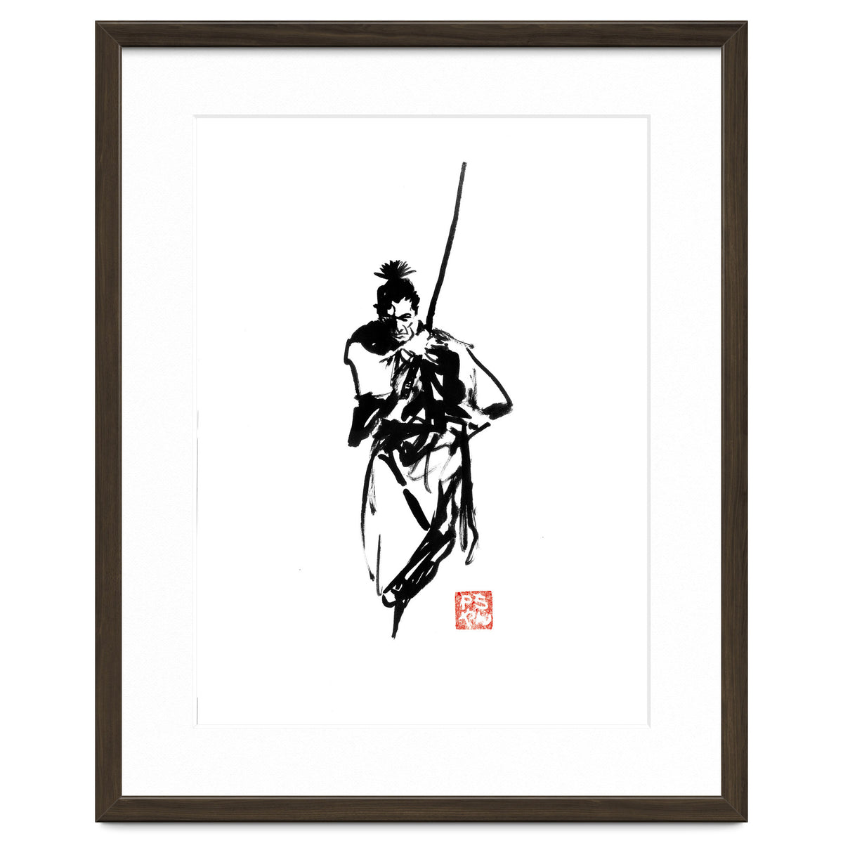Samurai and sword