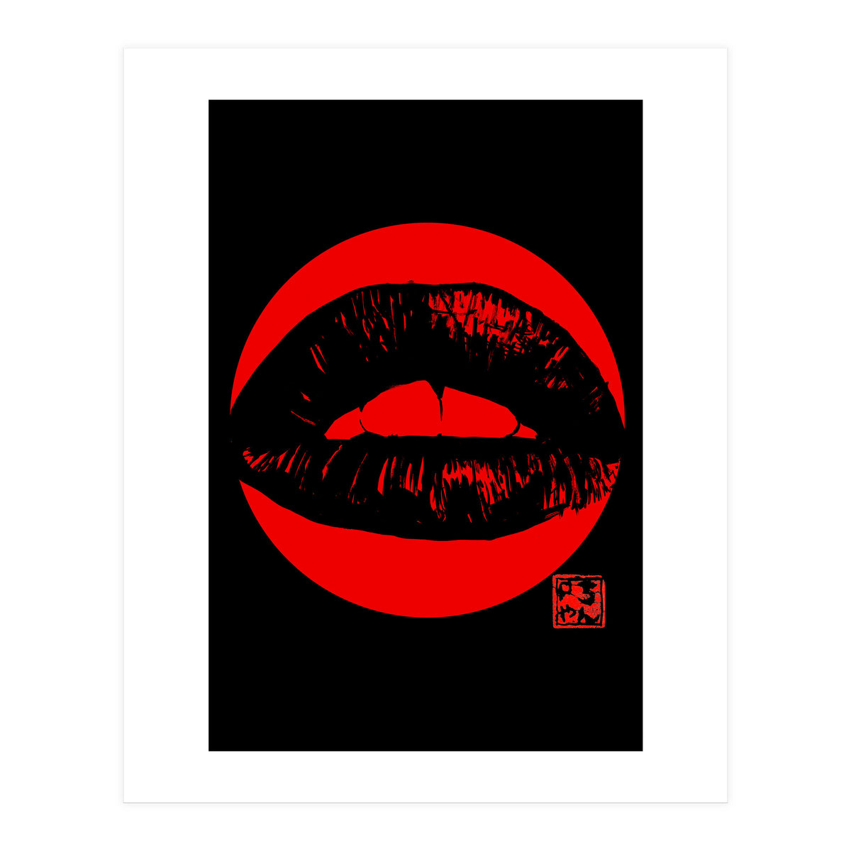 Bouche in red (Print Only)