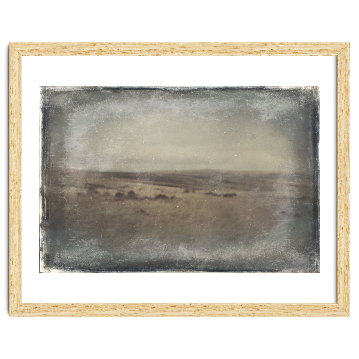 Bleak winter landscape of Saddleworth Moor