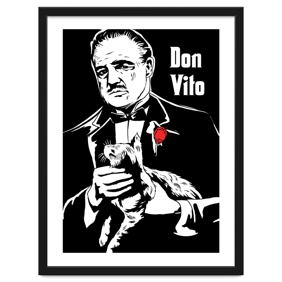Don Vito The Godfather movie poster