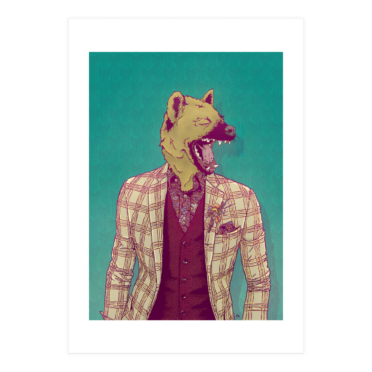 Elwood The Hyena (Print Only)