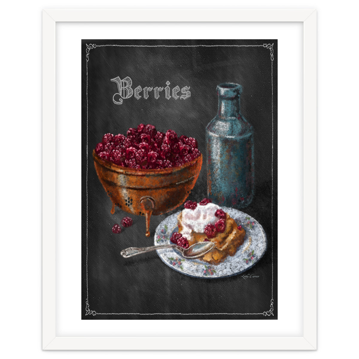 Berries Chalkboard Art