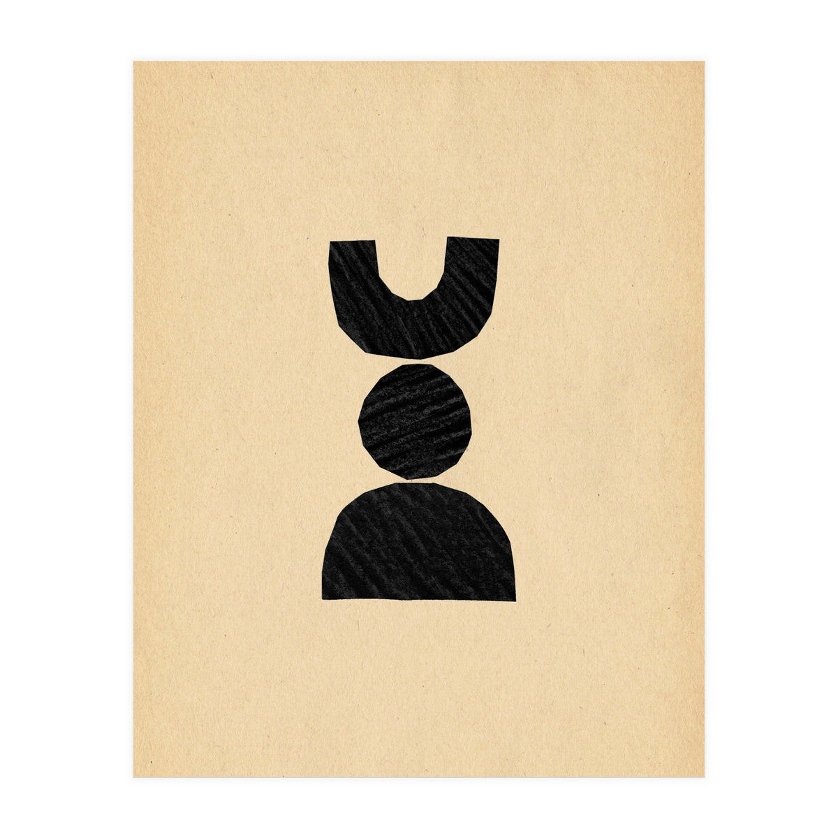 Abstract balancing shapes (Print Only)