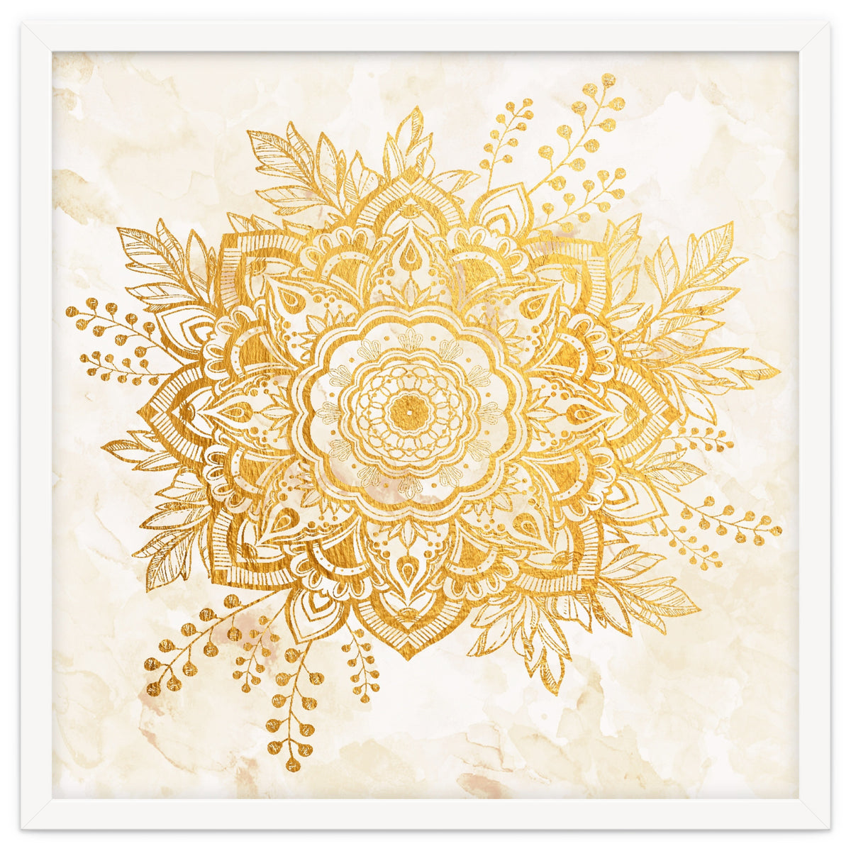 Queen Starring of Mandala-Gold Sunflower II