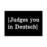 Judges You In Deutsch (Print Only) thumbnail