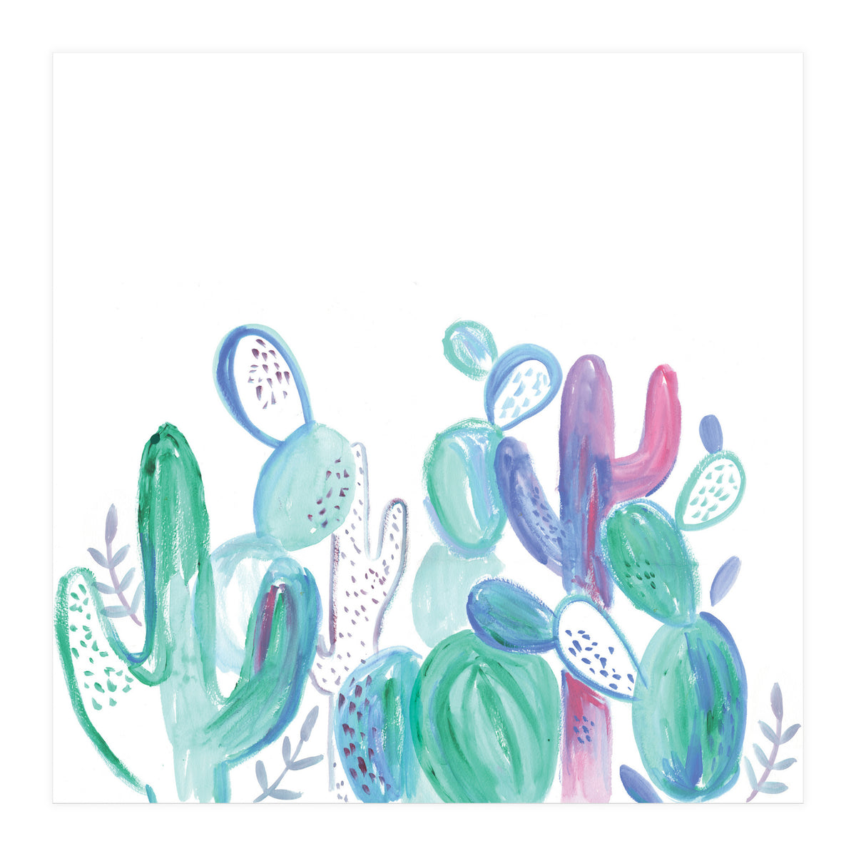 Abstract Cacti (Print Only)
