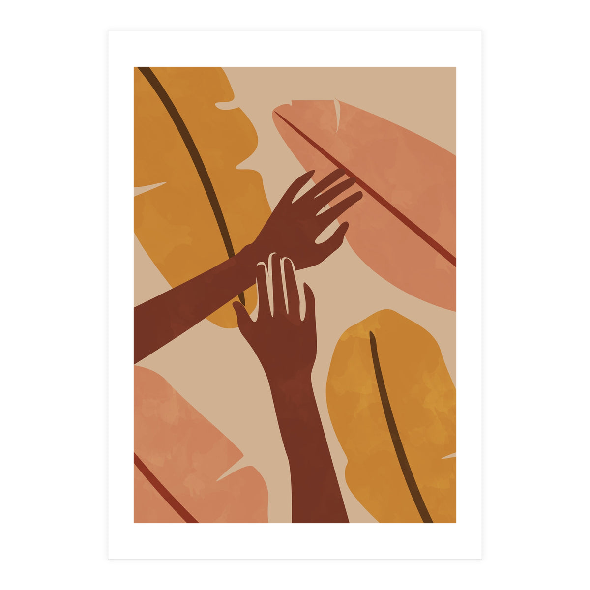 Banana Leaf Tropical Boho (Print Only)