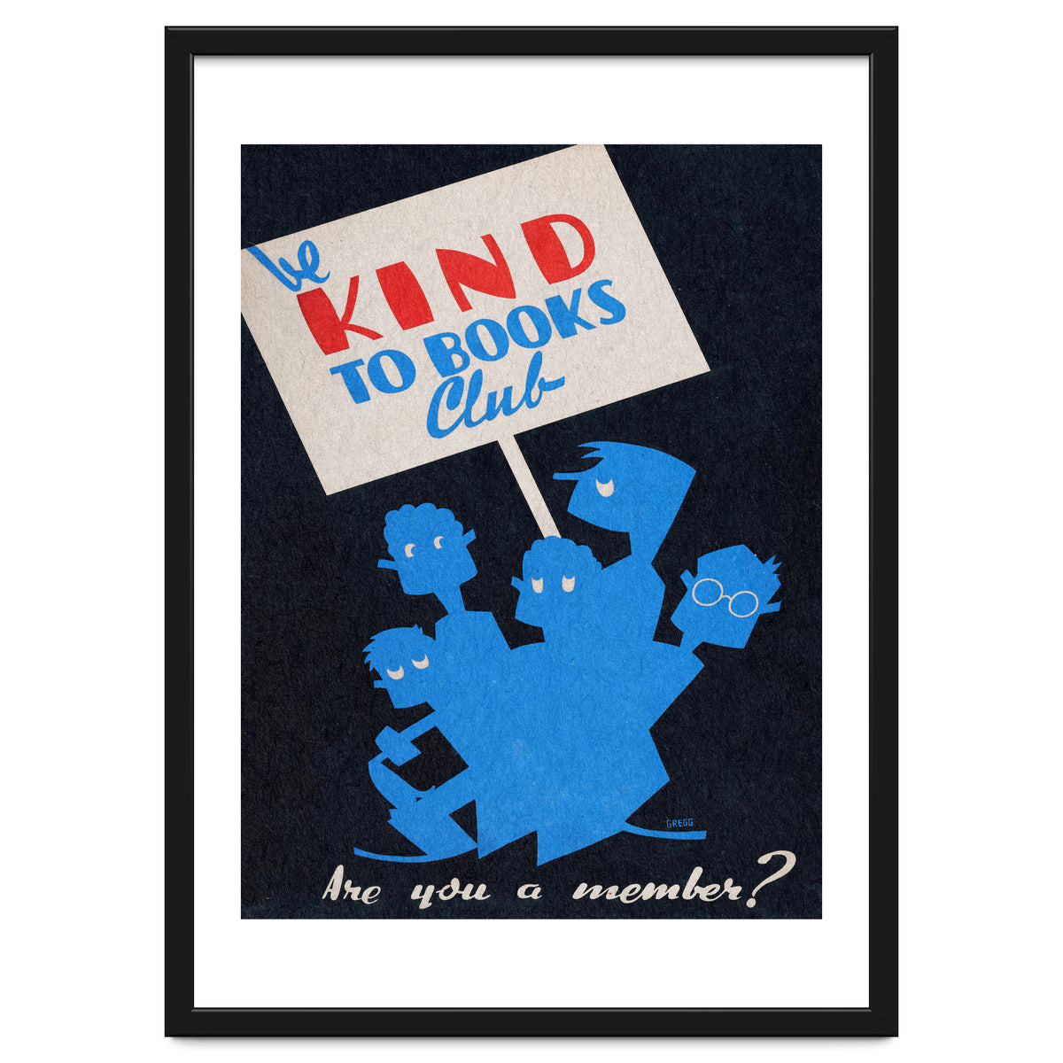 The Be Kind To Books Club Advertisement