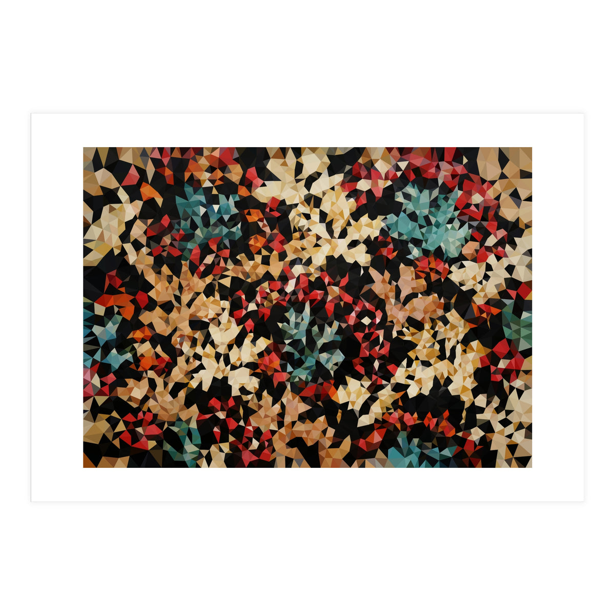 Floral Color Geometric (Print Only)