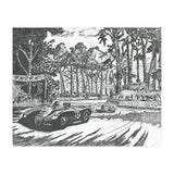 Jaguar C-Type Classic Le Mans Ink Drawing (Print Only) thumbnail