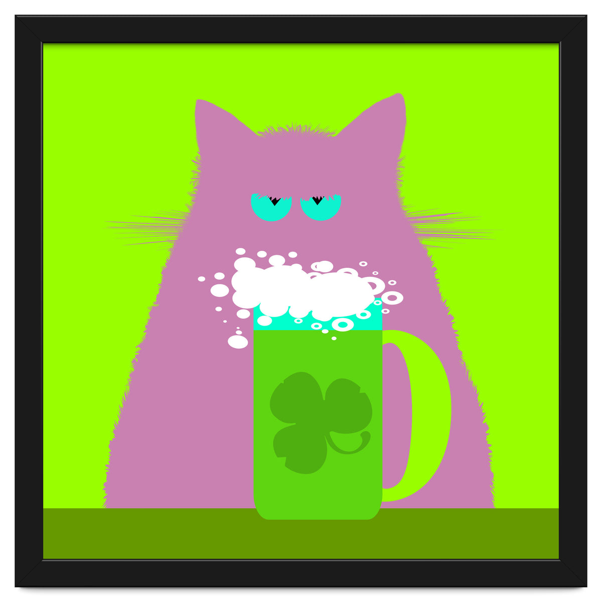 Saint Patrick's Day Lilac Cat